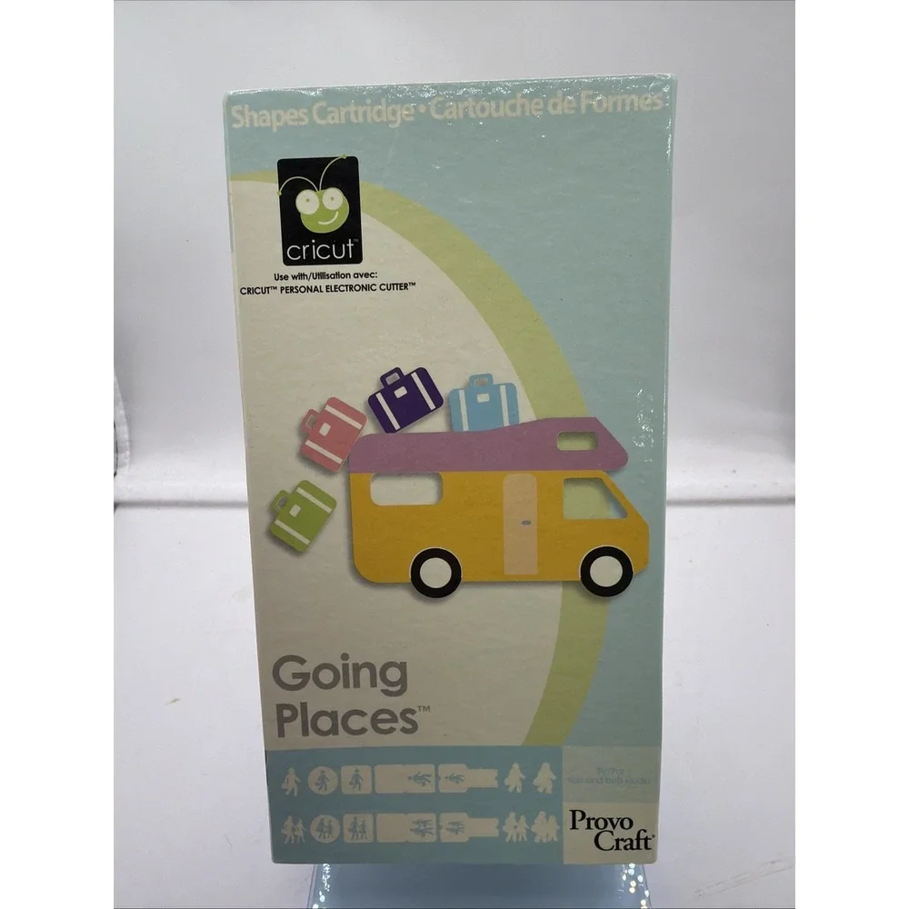 Cricut Shapes Cartridge Set GOING PLACES Sealed Travel 2006 Vacation BRAND NEW
